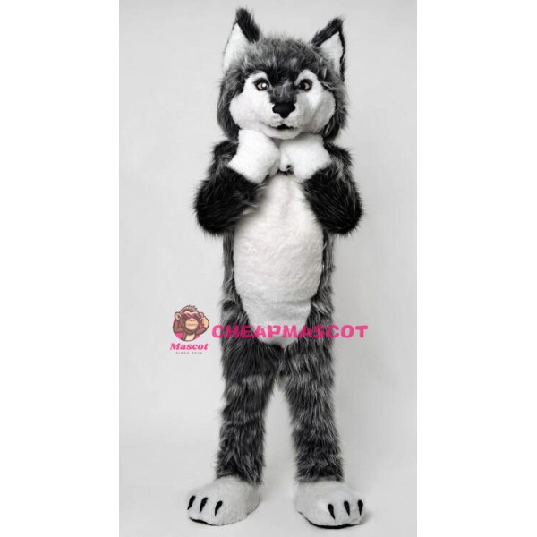 Super Cute Wolf Mascot Costume