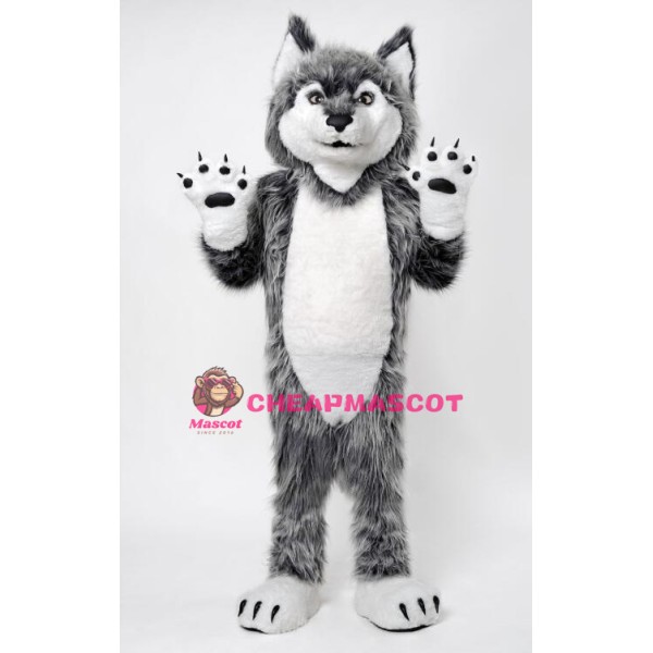 Super Cute Wolf Mascot Costume