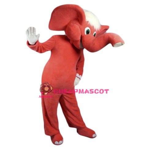 Red Elephant Mascot Costume