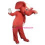 Red Elephant Mascot Costume