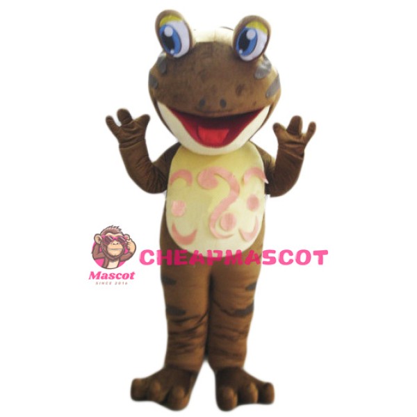 Brown Lightweight Frog Mascot Costume