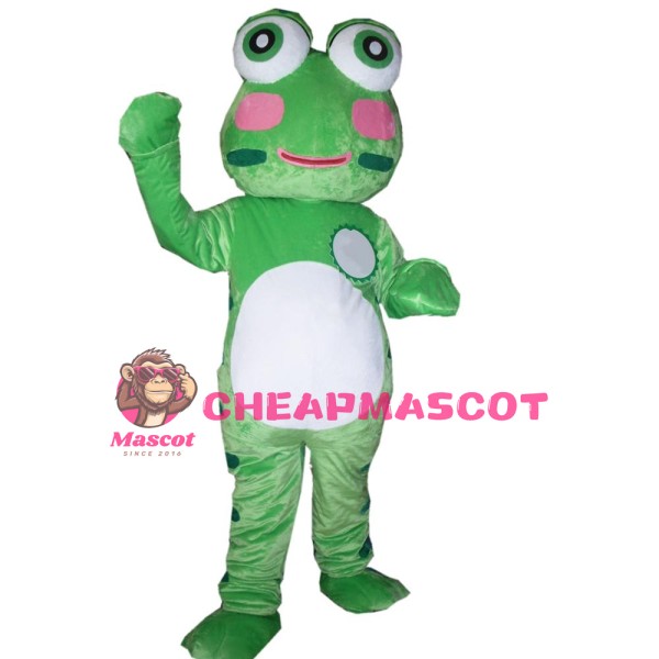 Cute Green Lightweight Frog Mascot Costume