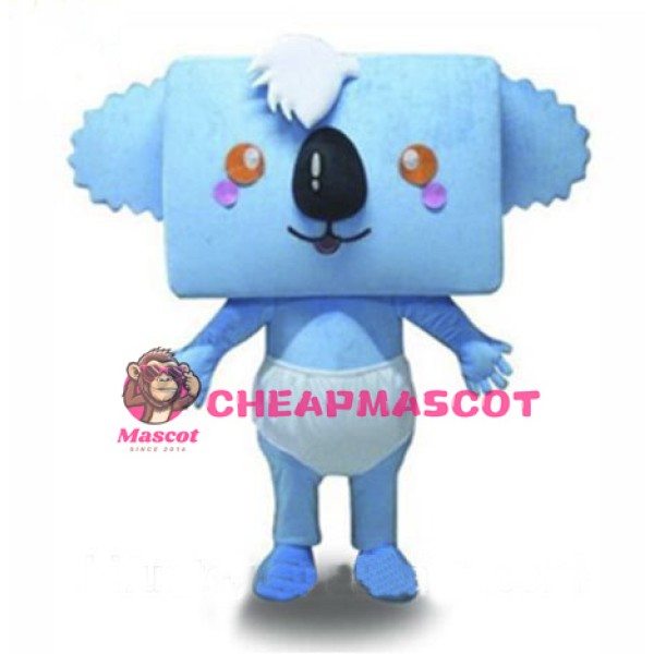 Baby Blue Koala Mascot Costume
