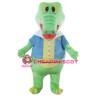 Green Alligator Crocodile Mascot Costume
