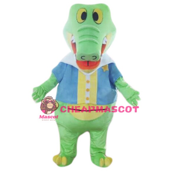 Green Alligator Crocodile Mascot Costume