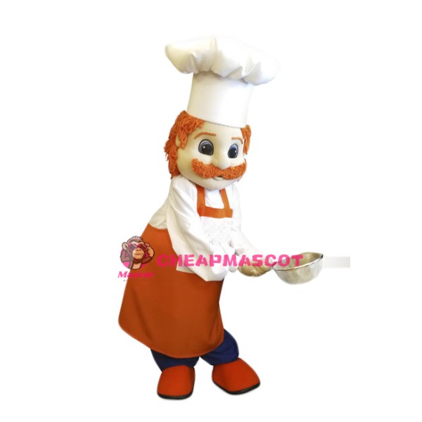 Lightweight Chef Man Mascot Costume