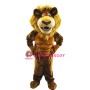 Happy Power Lion Mascot Costume