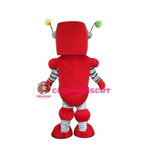 Red Robot Mascot Costume