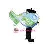 Cute Blue Fish Mascot Costume