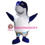 Cute Blue Shark Mascot Costume