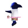 Cute Blue Shark Mascot Costume