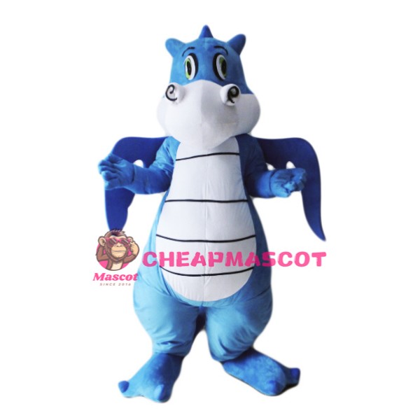 Lightweight Blue Dragon Mascot Costume