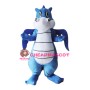 Lightweight Blue Dragon Mascot Costume
