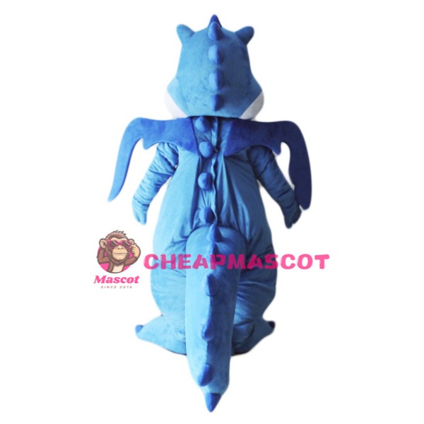 Lightweight Blue Dragon Mascot Costume