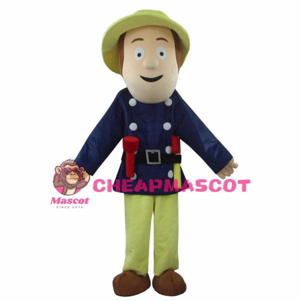 Fireman Sam Mascot Costume