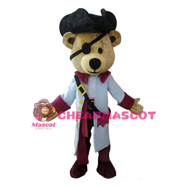 Pirate Bear Mascot Costume