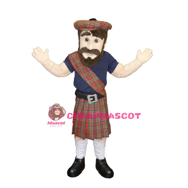 Happy Lightweight Highlander Mascot Costume