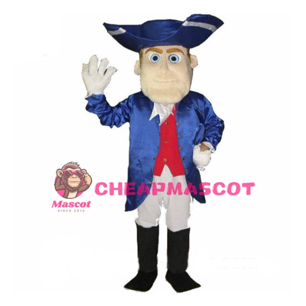 Friendly Lightweight Patriot Mascot Costume