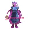 Pink & Grey Dragon Mascot Costume