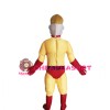 Yellow Superhero Mascot Costume