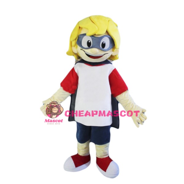 Yellow Hair Boy Mascot Costume