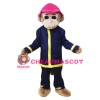 Fireman Monkey Mascot Costume