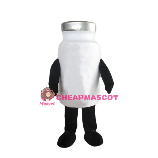 White Bottle Mascot Costume