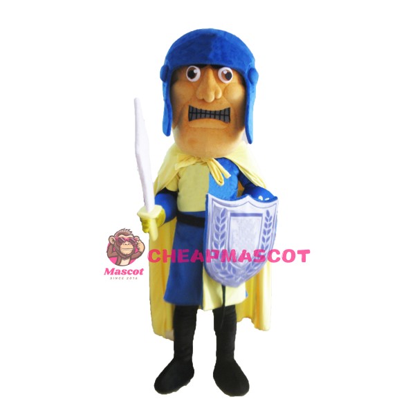 Blue Solider Mascot Costume