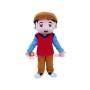 Brown Hat Boy Mascot Costume