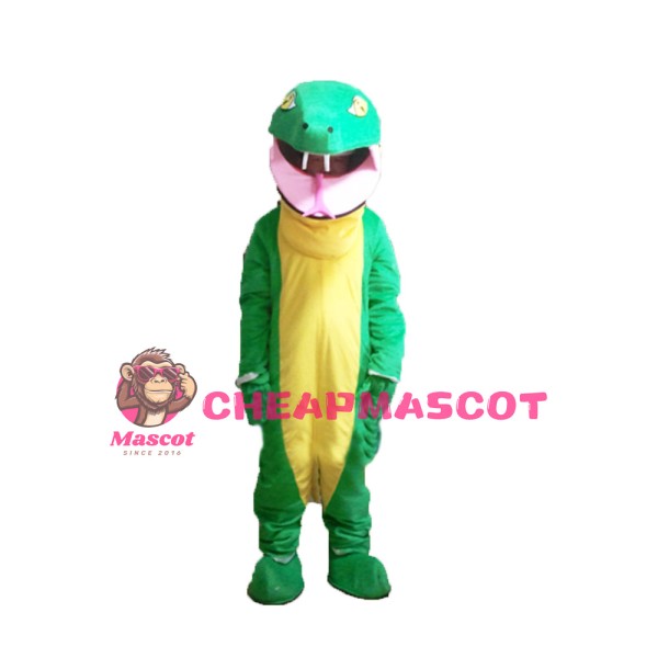 Green Snake Mascot Costume