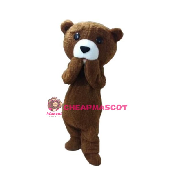 Plush Fur Teddy Bear Mascot Costume