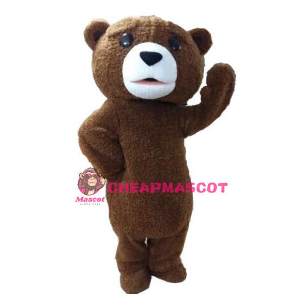 Plush Fur Teddy Bear Mascot Costume