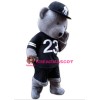 Grey Teddy Bear Mascot Costume