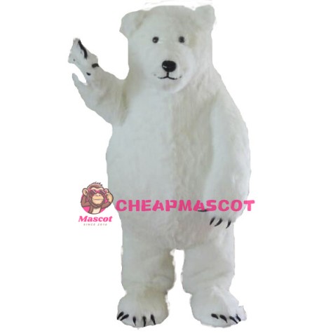 White Polar Bear Mascot Costume