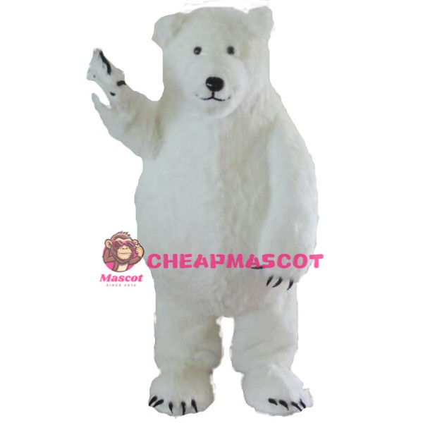 White Polar Bear Mascot Costume