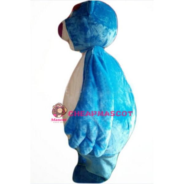 Cartoon Character Blue Bear Mascot Costume