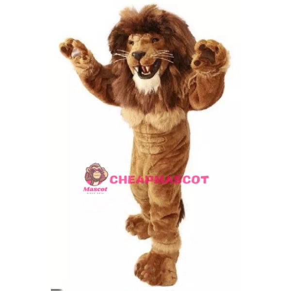 Friendly Lion Mascot Costume Power Lion Costume for Adult