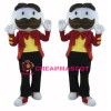 Long Brown Beard Boy Mascot Costume