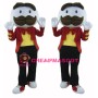 Long Brown Beard Boy Mascot Costume