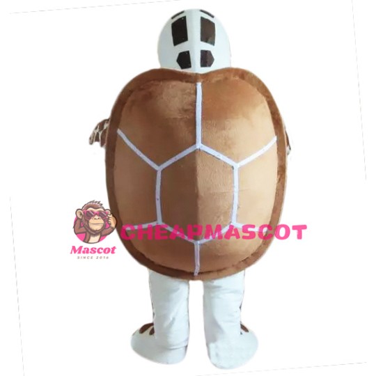Brown-White Sea Turtle Mascot Costume Suit for Adult