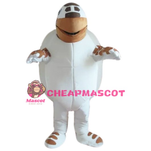 Brown-White Sea Turtle Mascot Costume Suit for Adult