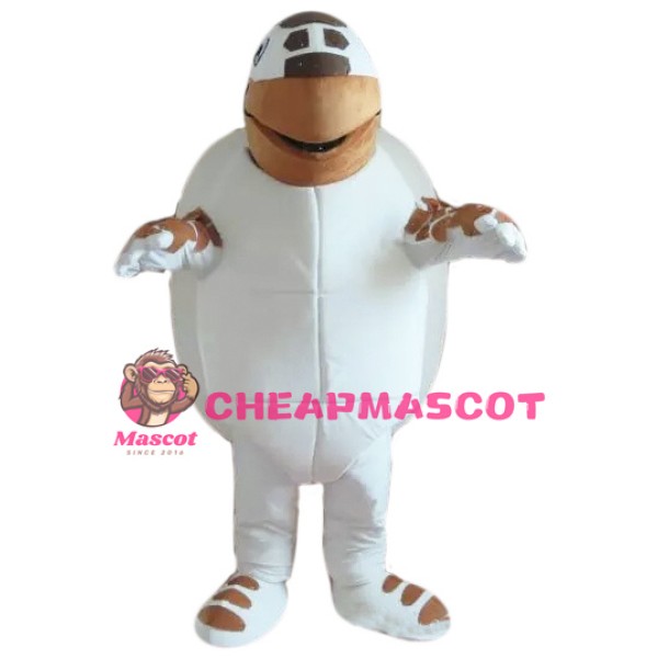 Brown-White Sea Turtle Mascot Costume Suit for Adult