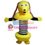 Yellow Cartoon Robot Dog Mascot Costume