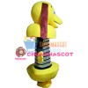 Yellow Cartoon Robot Dog Mascot Costume