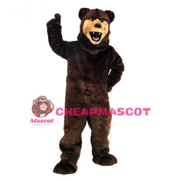 Grizzly Bear Flexible Mascot Costume