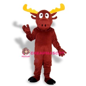 Chirstmas Reindeer Adult Mascot Costume
