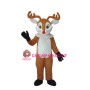 Golden Sika Deer Mascot Adult Costume