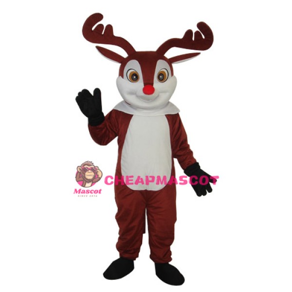 Little Brown Sika Deer Mascot Adult Costume