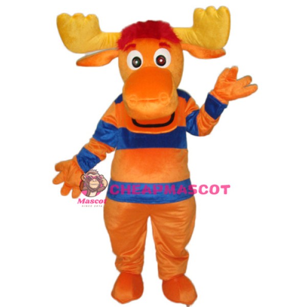 Striped Deer Mascot Adult Costume