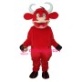 2nd Version Red Cow Mascot Adult Costume